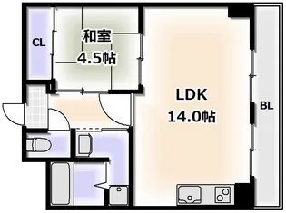 リトルウッド【3階】の間取り
