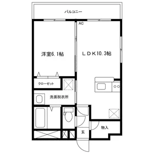 パストラル須頃【4階】の間取り