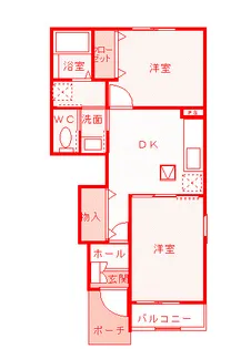 トレーノ湘南【1階】の間取り