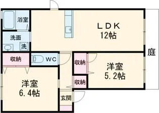 Strawberry Fields 叶夢 弐番館【1階】の間取り