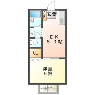 プライムブリリアント【1階】の間取り