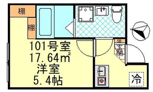 CK四ツ木【1階】の間取り