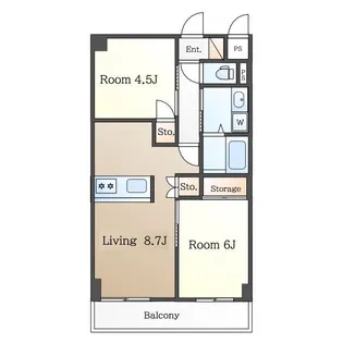 GREEN FOREST(グリーンフォレスト)【4階】の間取り