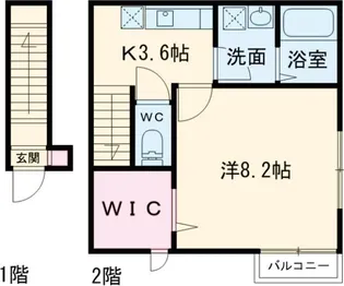 クローバー5番館【2階】の間取り