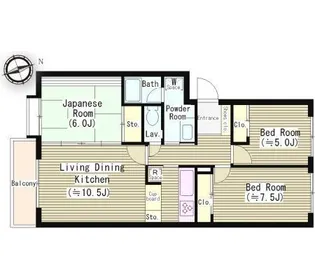 東京都大田区上池台5【マンション】の間取り