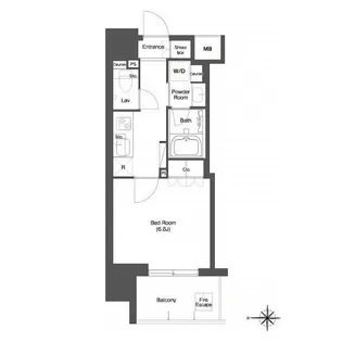 ラクラス蒲田【2階】の間取り