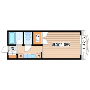 ドミールキャロットII【3階】の間取り