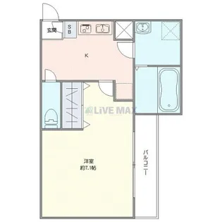 ジーメゾン狭山セレーノ【1階】の間取り