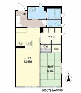 シャーメゾン水ヶ江【1階】の間取り