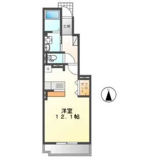 カレントD【1階】の間取り