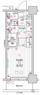 グランド・ガーラ横浜【4階】の間取り