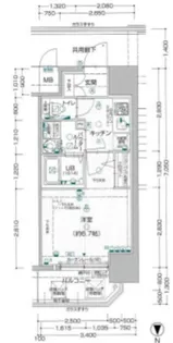 エスプレイス大阪城SOUTH【8階】の間取り