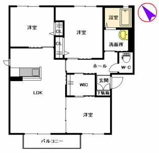 エステートSAKURA R&C R棟 **【2階】の間取り