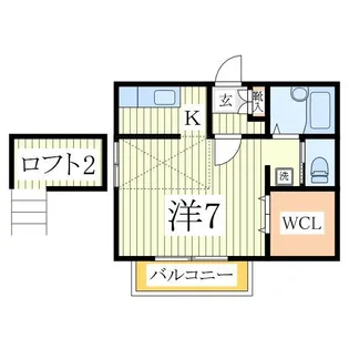シティハイム B棟【2階】の間取り