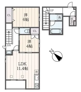 ショコラメゾンA&K【3階】の間取り