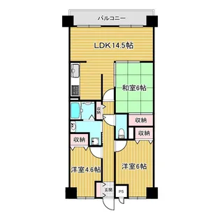 シャルヴィ加古川【5階】の間取り