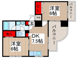 エスポワ-ル並木【2階】の間取り