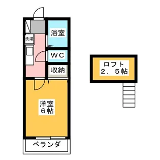 カーサ・エストレーラ【2階】の間取り