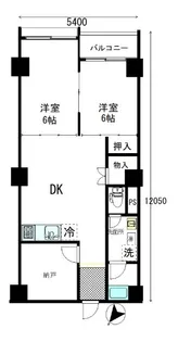 メゾンドール高田馬場【8階】の間取り