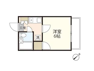 迫コーポ【2階】の間取り