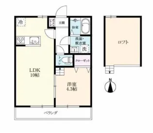 Ladder本庄next【1階】の間取り