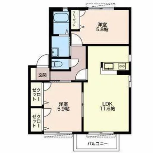 パインツリー5【2階】の間取り