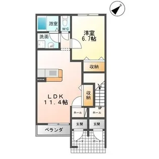 コリーナ・デ・カオン【1階】の間取り