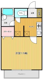 プレド・ラ・ガール【1階】の間取り