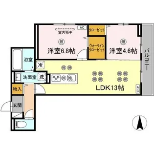 フェリックス【2階】の間取り