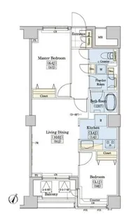 レジディアタワー上池袋(タワー棟)【9階】の間取り