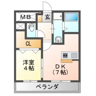 ステラウッド島泉II【2階】の間取り