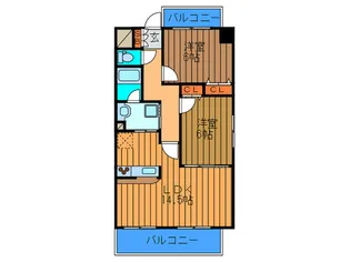 カサロス守口【4階】の間取り
