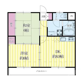 ハイシャトーエクメーネ【3階】の間取り