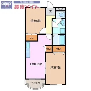 ロビンス【1階】の間取り