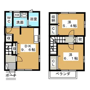 ロイヤルシャトーA【1階】の間取り