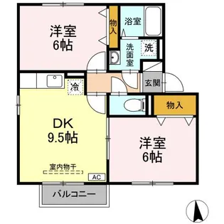 Horinouchi パーク フィールド C【2階】の間取り