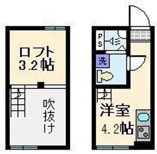 メゾンドピアフ【2階】の間取り