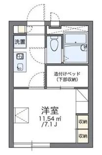 レオパレスリベル丸山【1階】の間取り