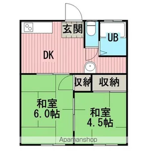 コーポ防長【2階】の間取り