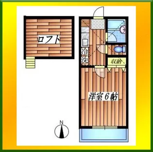 テラス三ツ木【1階】の間取り