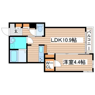 グランメゾン アムール錦町【4階】の間取り