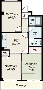 エクシードC【2階】の間取り