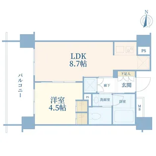 パークホームズ四谷三丁目アーバンレジデンス【10階】の間取り
