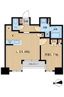 KDXレジデンス東新宿【12階】の間取り