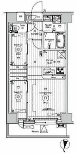 メイクスアート五反野【4階】の間取り