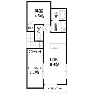 ロッタ【2階】の間取り