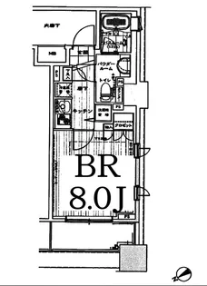 シティタワー横濱【3階】の間取り