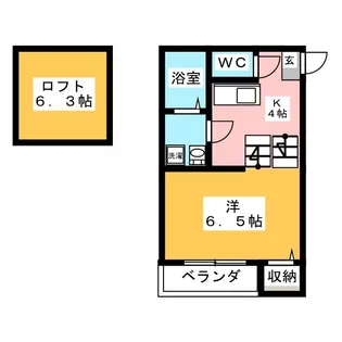 Grande鶴羽【1階】の間取り