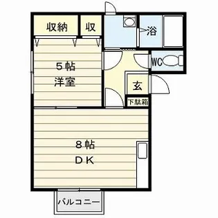出雲ハイツB棟【2階】の間取り