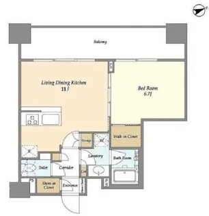 ヴィラクレール浅草【10階】の間取り